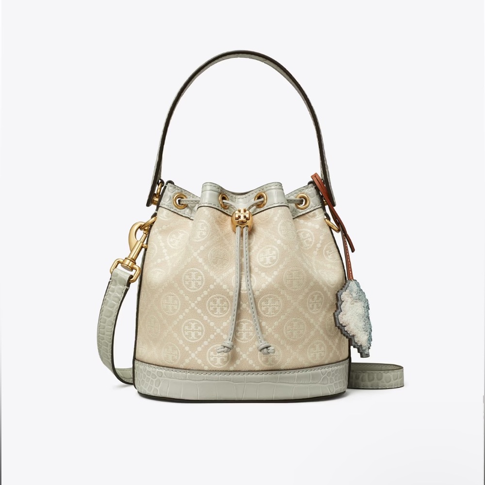 Tory Burch T Monogram Cloud Bucket Bag